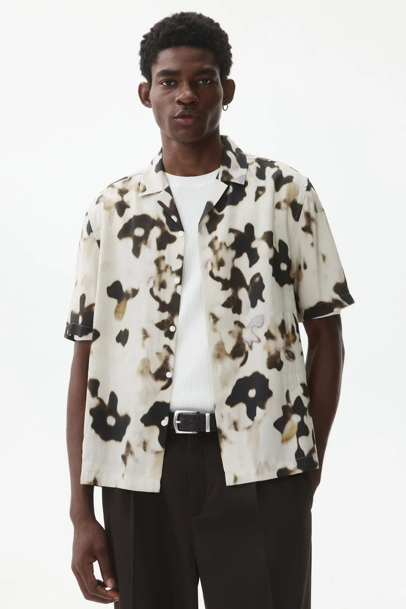 H&M Regular Fit Patterned resort shirt