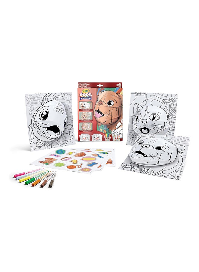 Crayola مجموعة تلوين ثلاثية الأبعاد من بوبس - Image 2