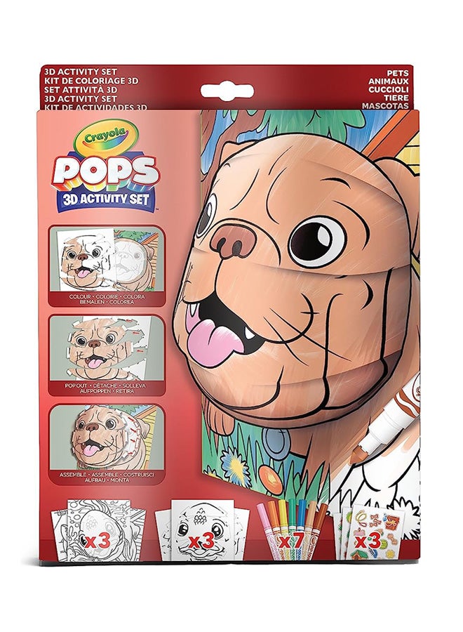 Crayola مجموعة تلوين ثلاثية الأبعاد من بوبس - Image 1