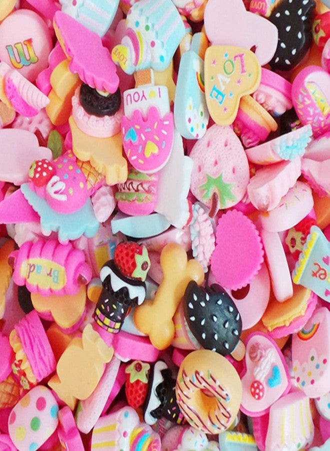 GOGOONLY 100pcs Charms Kawaii Cute Set Resin Candy Charms Mixed Assorted Sweets Flatback Beads Making Supplies for DIY Craft Making and Ornament Scrapbooking With Case (Dessert (100pcs)) - BH001074 - Image 3