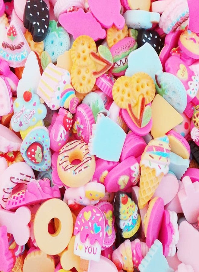 GOGOONLY 100pcs Charms Kawaii Cute Set Resin Candy Charms Mixed Assorted Sweets Flatback Beads Making Supplies for DIY Craft Making and Ornament Scrapbooking With Case (Dessert (100pcs)) - BH001074 - Image 5