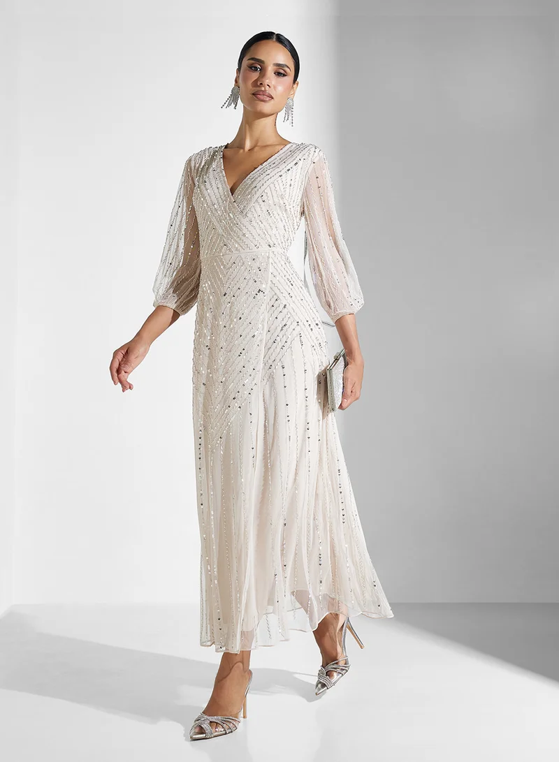 Frock and Frill Sequin Detail Dress