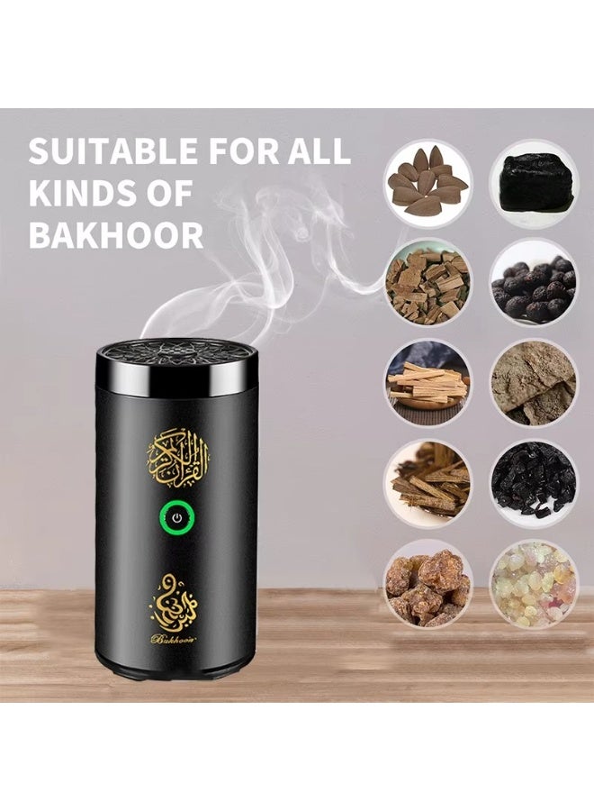 مبخرة بخور كهربائية ذكية محمولة للسيارة، القرآن الكريم كاملاً، تطبيق جوال متصل لاسلكياً، مشغل وشعلة 2 في 1 – موديل SQ-600 - Image 4