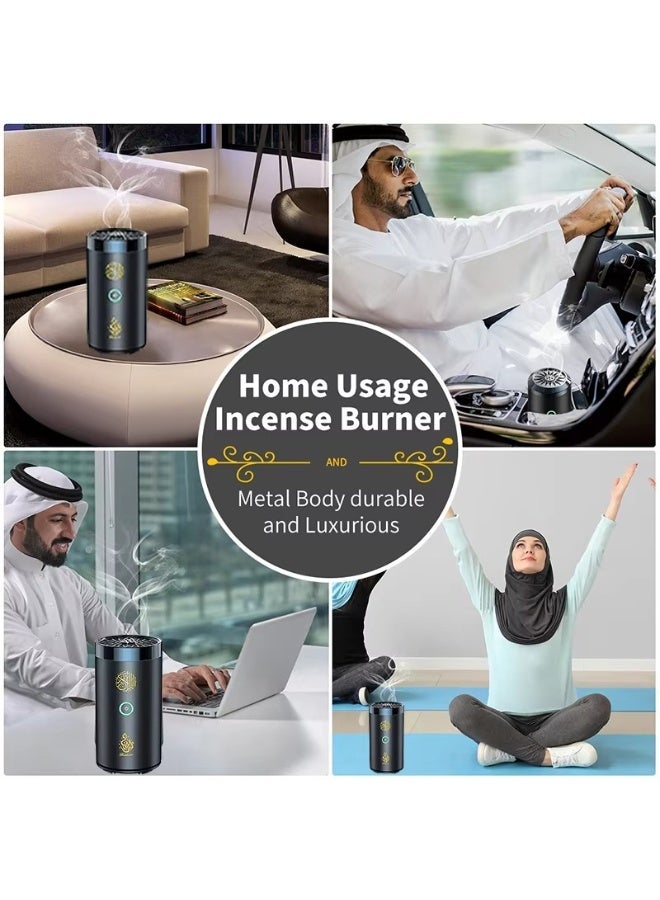 مبخرة بخور كهربائية ذكية محمولة للسيارة، القرآن الكريم كاملاً، تطبيق جوال متصل لاسلكياً، مشغل وشعلة 2 في 1 – موديل SQ-600 - Image 2