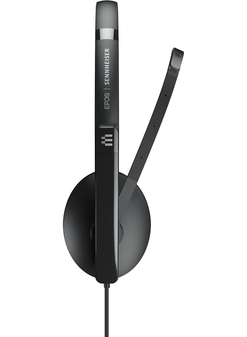 Sennheiser ADAPT 160 headset including leather ear cushions, Adapt 160 USB II 1000915 Black - Image 3