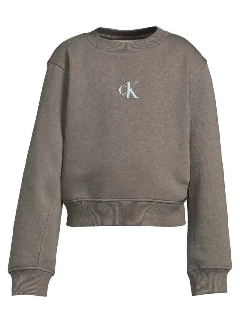 Calvin Klein Jeans Kids Logo Crew Neck Sweatshirt