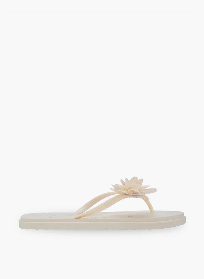 Celeste Women Floral Embossed Flip-Flops