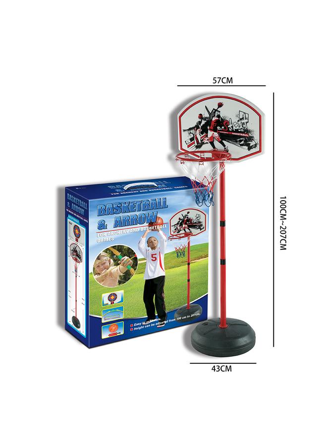 Bluejw Large 205cm Iron Basketball Rack Toy Boy Shooting Sports Ball Rack Toy - Image 1