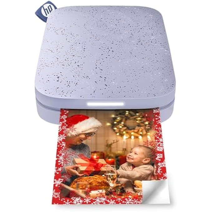 HEWLETT PACKARD SPROCKET PORTABLE 2X3 INCH INSTANT PHOTO PRINTER (LILAC) PRINT PICTURES ON ZINK STICKY-BACKED FROM YOUR IOS & ANDROID DEVICE - Image 1