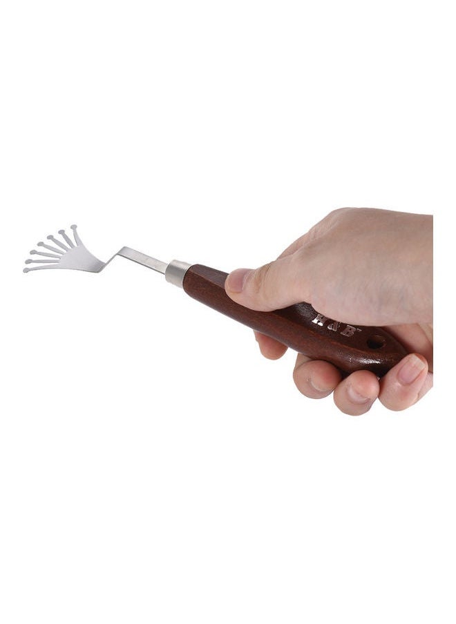 NIBEMINENT - 9-Piece Palette Knive Painting Mixing Scrapers Spatula Art Tool Set Brown/Silver - Image 1