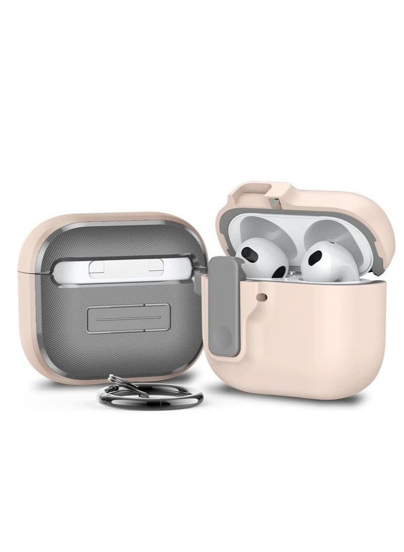Case Compatible with AirPods 4 (2024) Cover Automatic Switch Lock, Clip Airpods 4th Generation Men Women, Shockproof Protective Hard Shell with Carabiner  - Image 1