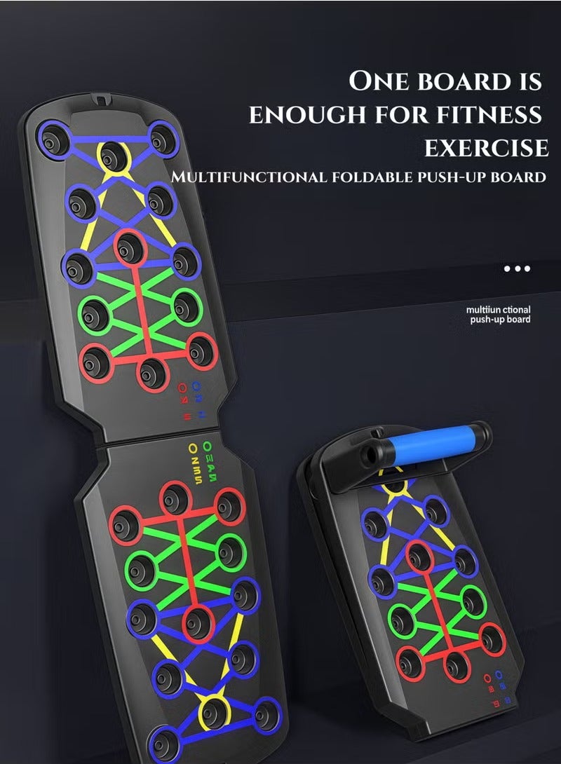 لوحة الدفع ، وقف الدفع متعدد الوظائف ، معدات اللياقة البدنية المحمولة ، لوحة الدفع المحمولة القابلة للطي بقدرة تحميل تصل إلى 200 كيلوغرام ، مناسبة لتدريب قوة حرق الدهون ، تدريب عضلات الصدر في أرضية اللياقة البدنية ، دعم لوحة الدفع ، - Image 2