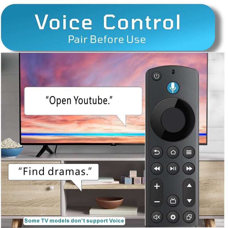 B BraiNice Replacement for Insignia TV Remote, Compatible with Toshiba, Hisense, TCL Smart TV 2025, Universal TV Remote for TCL Google, Android TVs, for All Insignia LED-LCD HDTV TVs (Need Setup) - Image 3