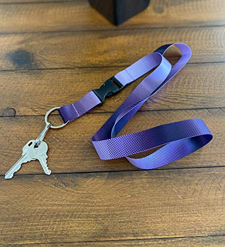 Limeloot Purple Lanyard for Badges, ID, Keys, and Accessories - with Release Buckle and Key Chain Holder - Image 4