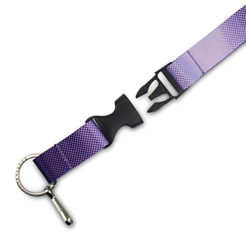 Limeloot Purple Lanyard for Badges, ID, Keys, and Accessories - with Release Buckle and Key Chain Holder - Image 3