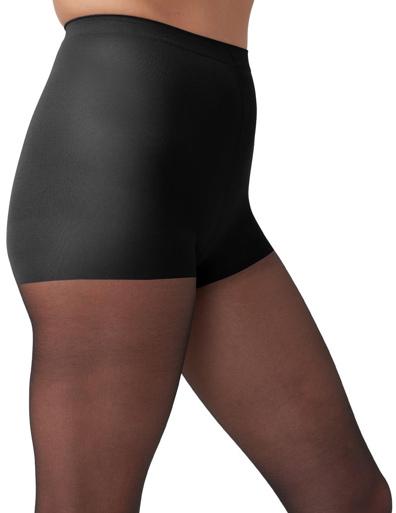 Hue Women's Supersoft Lightweight Tight with Control Top, Black, 3 - Image 2