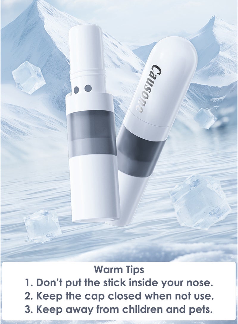 Causone 2 in 1 Nasal Stick Inhaler, Natural Ingredients Portable Menthol Inhalers, for Stress Relief, Muscle Relaxation, Energy Boost, Nose Refreshing VapoInhaler - Image 5