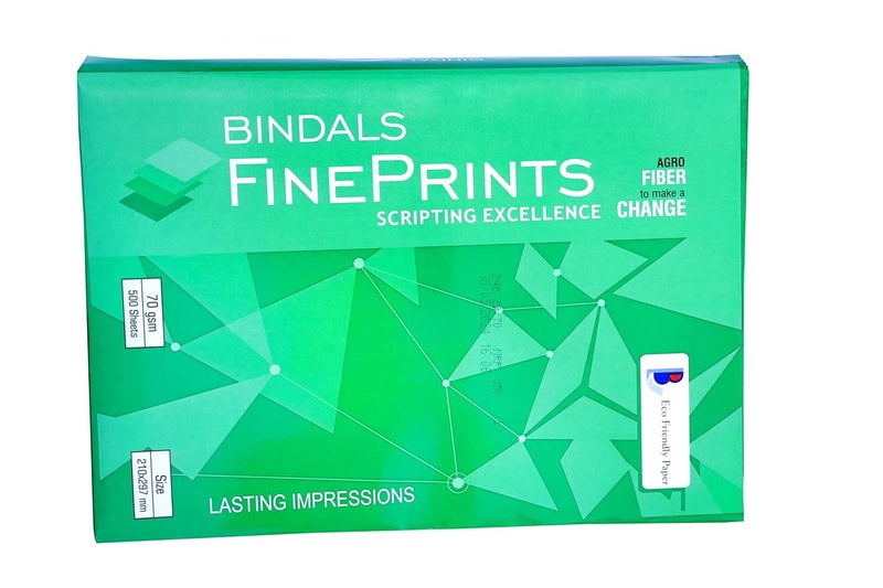 BINDALS Bindal White Copier Paper | A4 Size | 70 GSM | 2 Reams & 500 Sheets per ream | Bright Plain Printing Paper | Fine Quality & Eco-friendly - Image 2