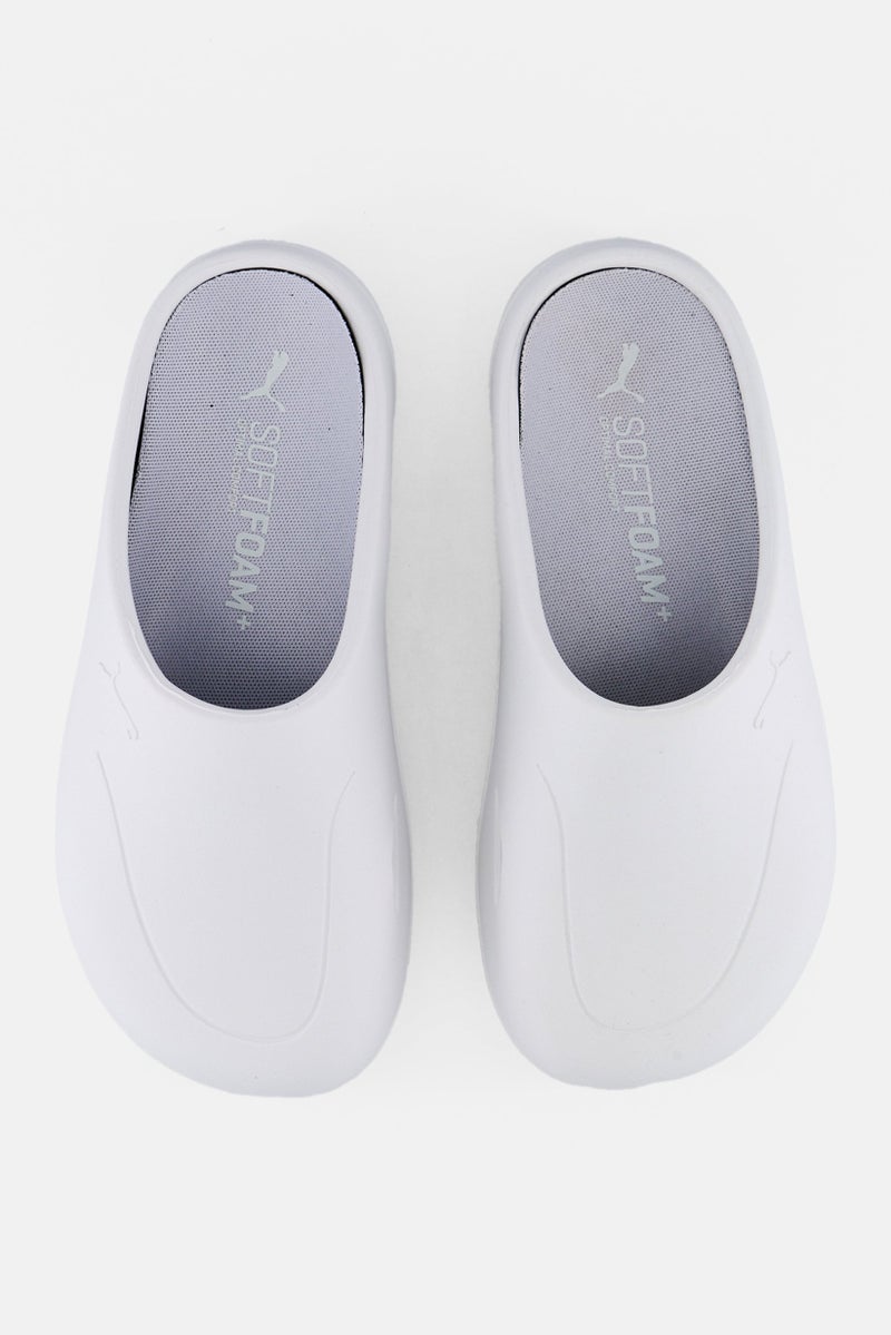 PUMA Kids Boy Wave Slip On Outdoor Mules, White - Image 3