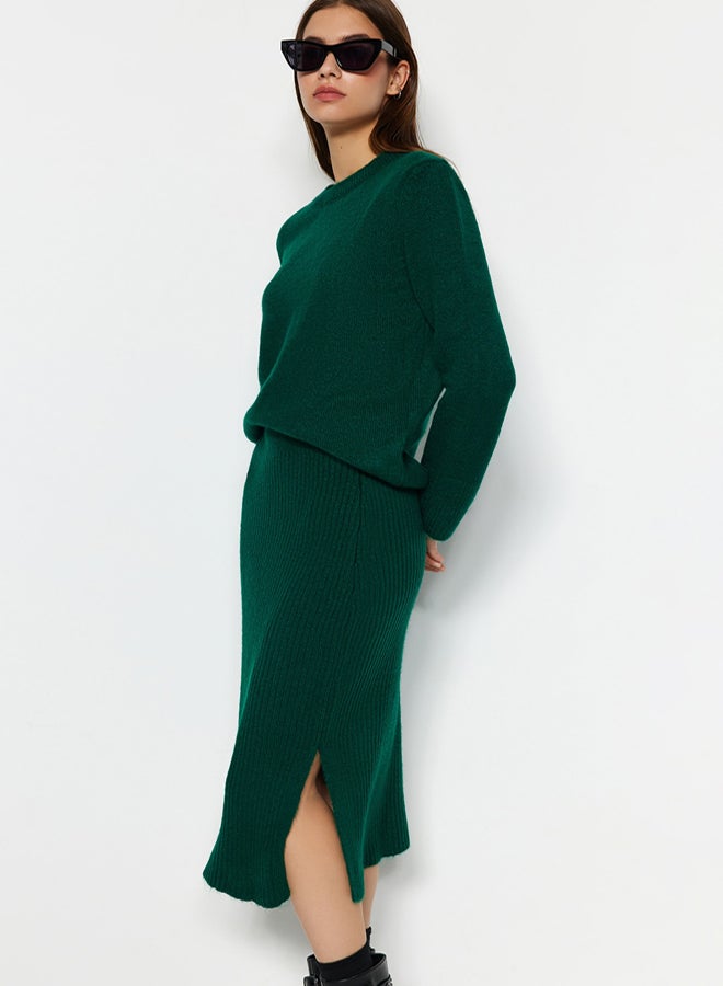trendyol Emerald Green Soft Knitwear Set - Image 2