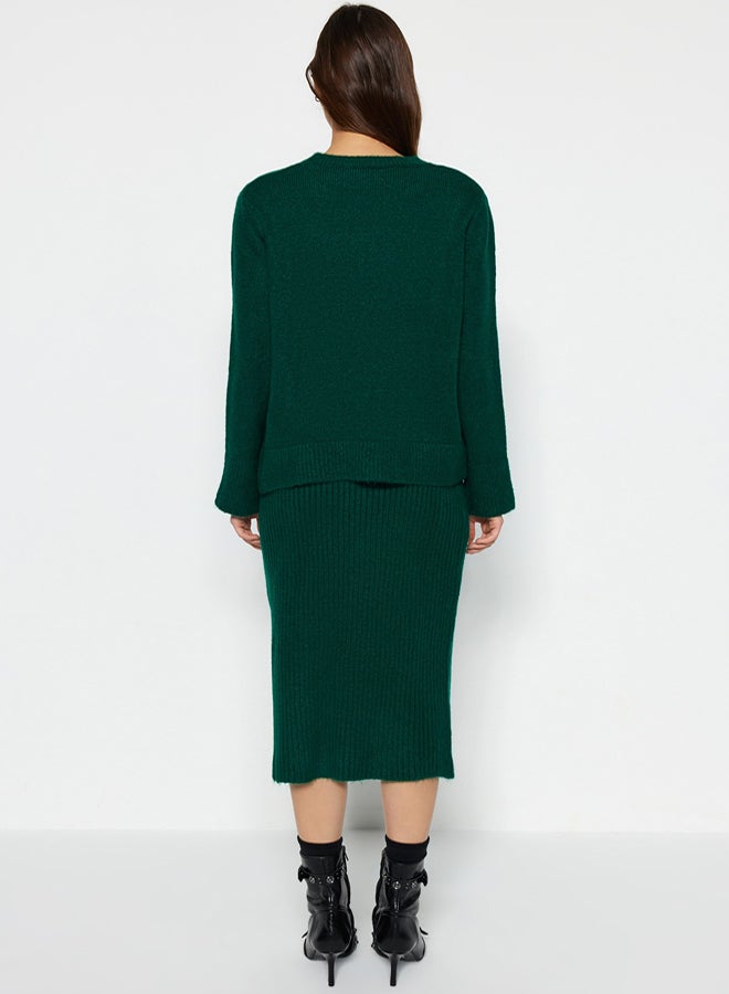 trendyol Emerald Green Soft Knitwear Set - Image 5