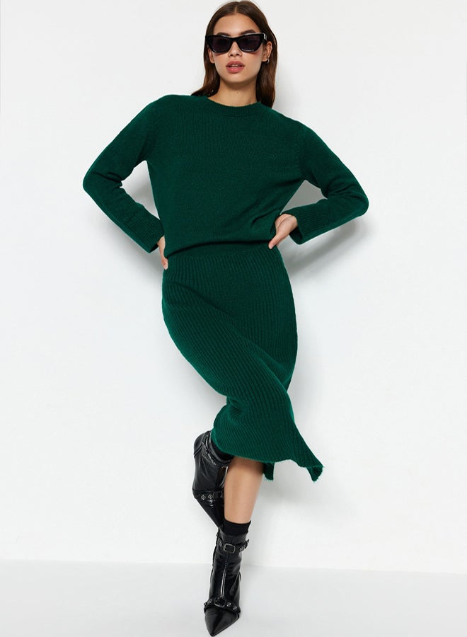 trendyol Emerald Green Soft Knitwear Set - Image 1