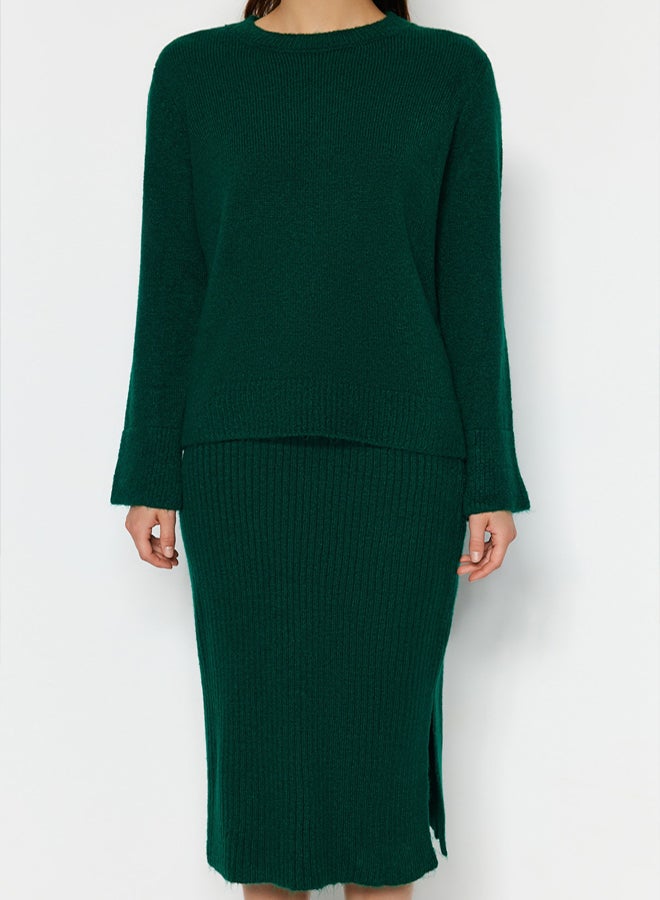 trendyol Emerald Green Soft Knitwear Set - Image 4