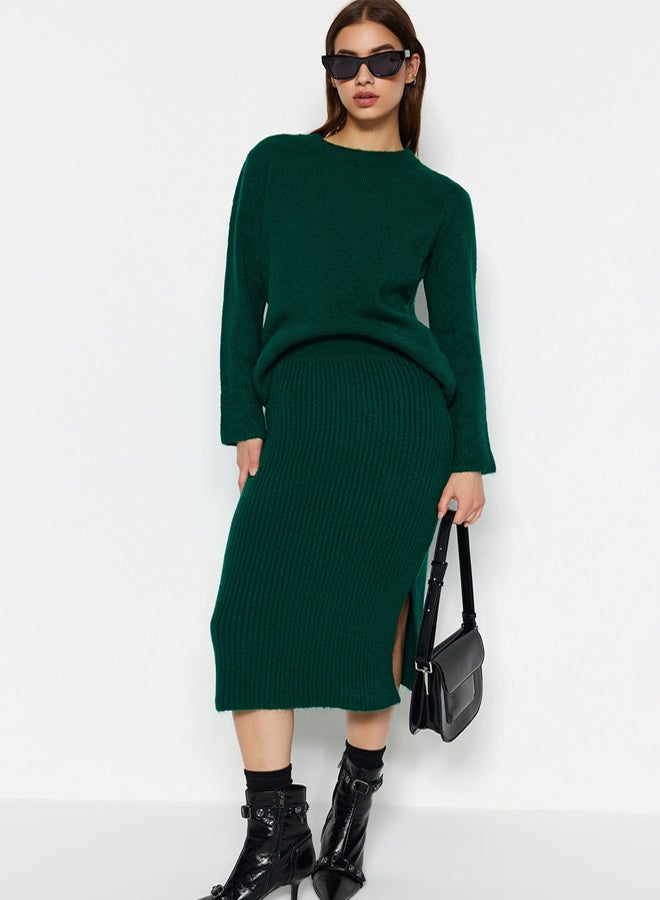 trendyol Emerald Green Soft Knitwear Set - Image 3