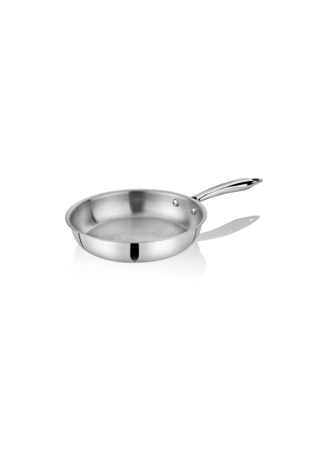 EMBASSY Stainless Steel Premium Thickply Frypan (700 ml, Size 10) - Image 1