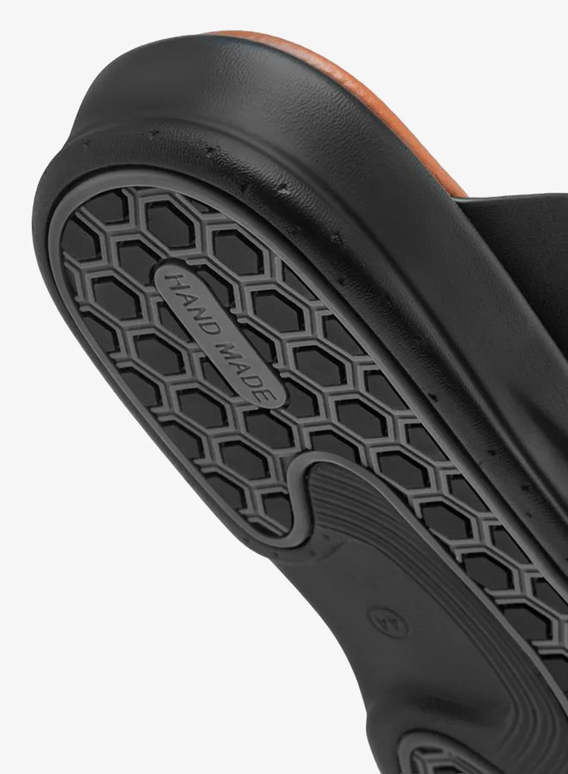 DUCHINI BLACK Men Buckle Accent Arabic Sandals Ramadan Collection for Men | Best Price UAE