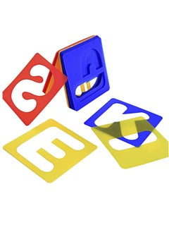 Y&D 26 Pieces Alphabet Stencils Set Plastic Letter for Painting Learning, DIY Craft Decoration,for Toddlers Preschooler Learning Tool (3 x 3 Inches)  - Image 2