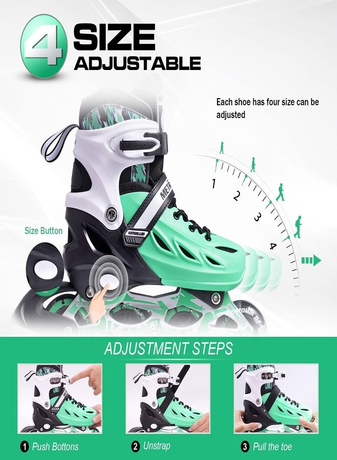 METROLLER Inline Skates for Girls and Boys, Women, Men 4 Sizes Adjustable Inline Skates with Light Up Wheels, Illuminating Beginner Skates for Kids & Adult Youth. - Image 3