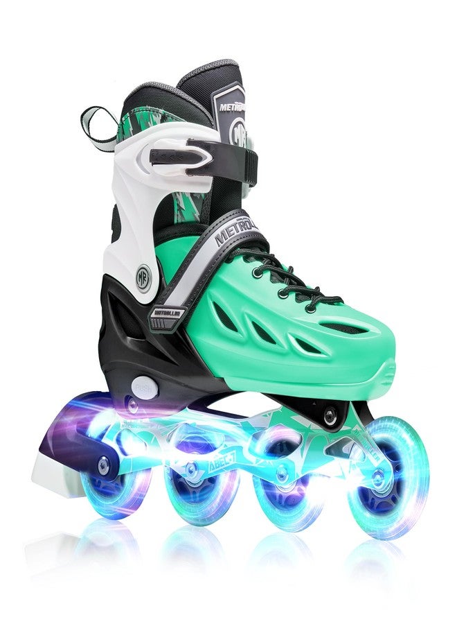 METROLLER Inline Skates for Girls and Boys, Women, Men 4 Sizes Adjustable Inline Skates with Light Up Wheels, Illuminating Beginner Skates for Kids & Adult Youth. - Image 1