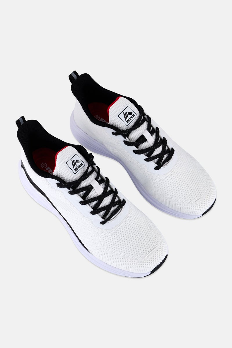 RBX Men Lace up Outdoor Shoes, White - Image 4