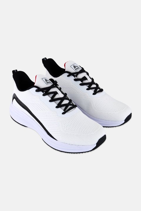 Men Lace up Outdoor Shoes, White