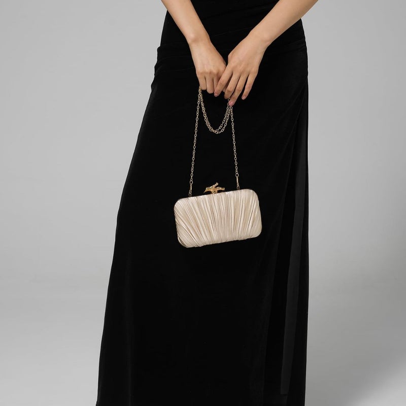 2026 Women's Pleated Evening Clutch Bag - Image 2
