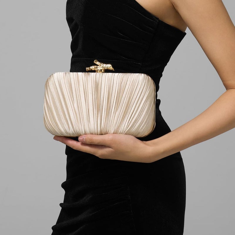2026 Women's Pleated Evening Clutch Bag - Image 3