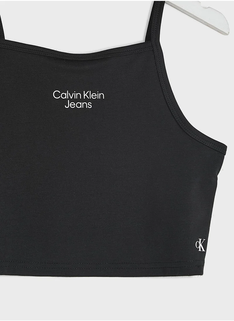 Calvin Klein Jeans Kids Milano Jersey Cami Top