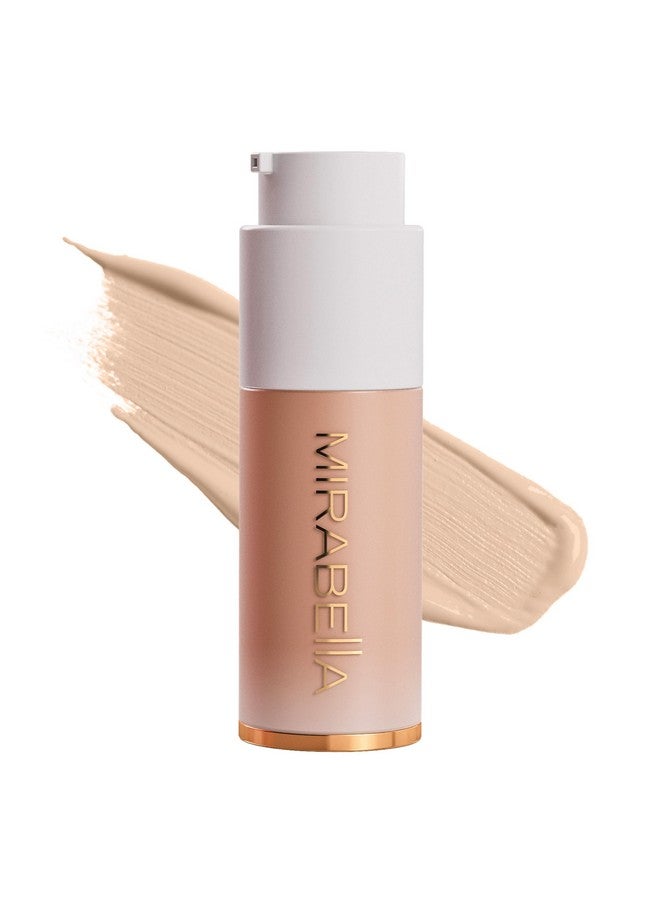 Mirabella Invincible For All HD Liquid Foundation - Anti-Aging Full Coverage Liquid Face Makeup - Moisturizing, Hydrating & Lightweight Foundation for All Skin Types (Light L90) - Image 1