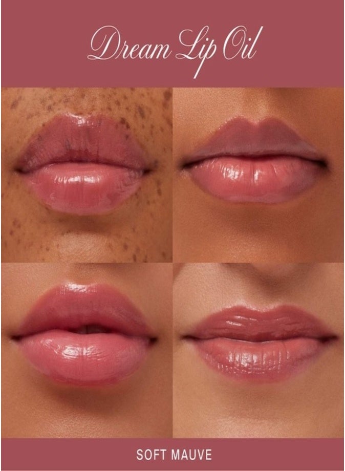 Summer Fridays Dream Lip Oil - Hydrating Translucent Lip Gloss, Mauve 4.5ml - Image 4