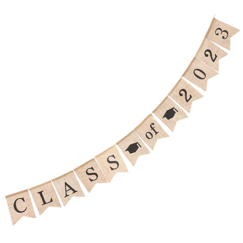 Graduation Banner Burlap Wall Decor For Home And Party Celebration - Image 2