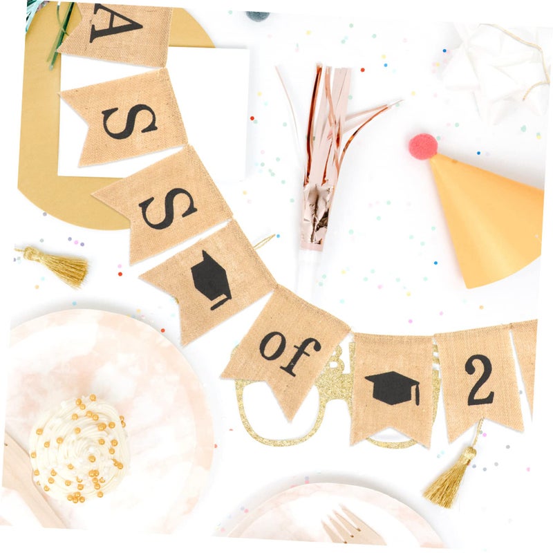 Graduation Banner Burlap Wall Decor For Home And Party Celebration - Image 5