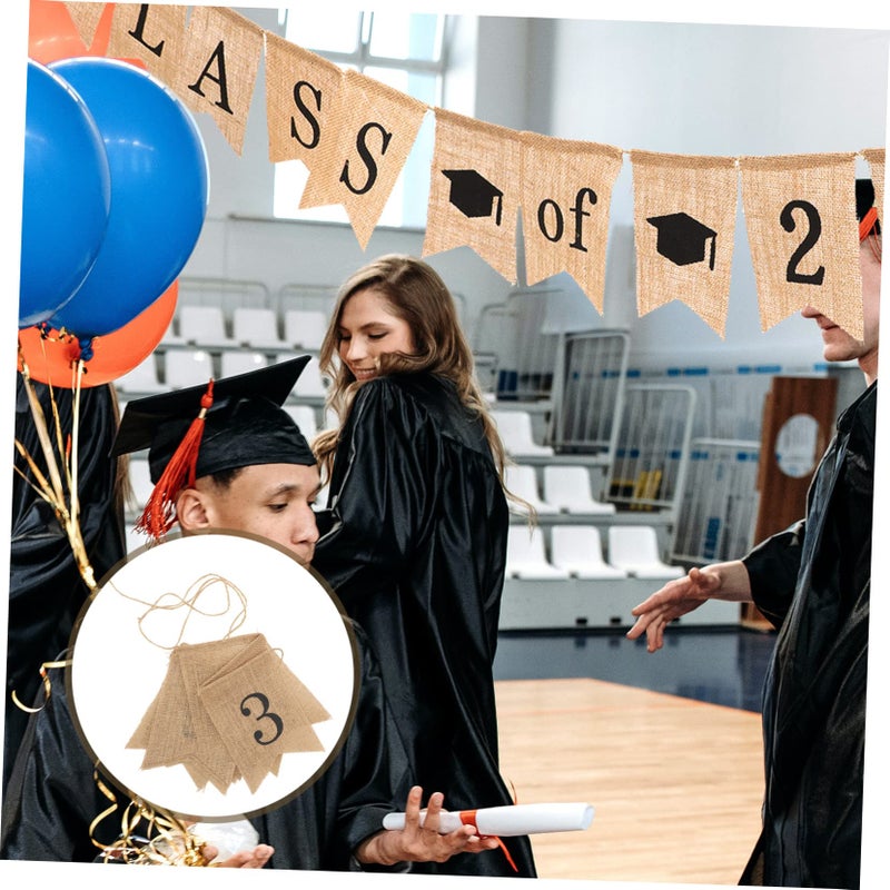 Graduation Banner Burlap Wall Decor For Home And Party Celebration - Image 4