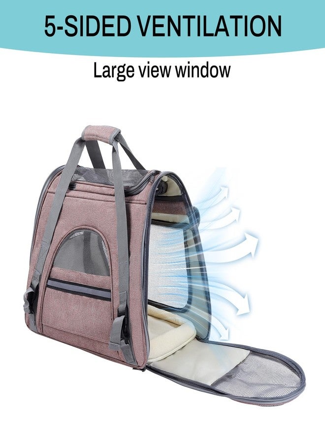 YooxArmor Airline Approved Soft-Sided Pet Carrier for Cats & Small Dogs - Ventilated Travel Bag with Removable Mat, Under 15 lbs, Red - Image 4