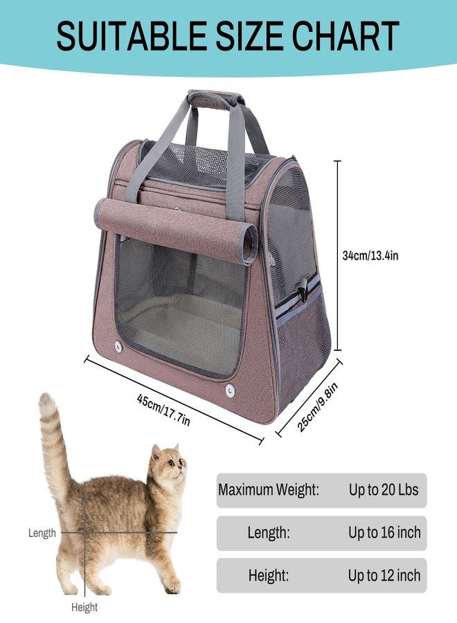 YooxArmor Airline Approved Soft-Sided Pet Carrier for Cats & Small Dogs - Ventilated Travel Bag with Removable Mat, Under 15 lbs, Red - Image 3
