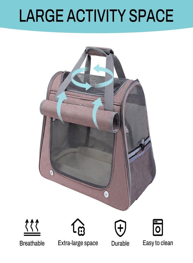 YooxArmor Airline Approved Soft-Sided Pet Carrier for Cats & Small Dogs - Ventilated Travel Bag with Removable Mat, Under 15 lbs, Red - Image 2