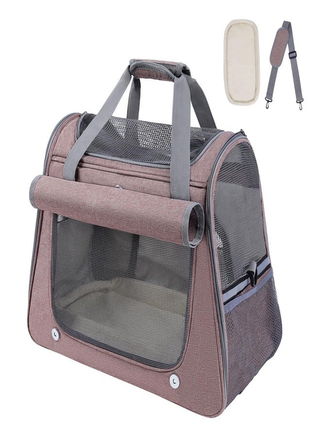 YooxArmor Airline Approved Soft-Sided Pet Carrier for Cats & Small Dogs - Ventilated Travel Bag with Removable Mat, Under 15 lbs, Red - Image 1