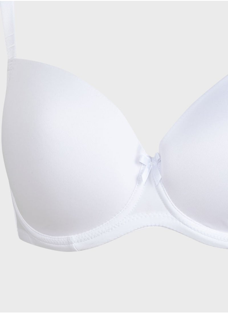 Ivory Rose - Knitted T-Shirt Bra - Image 1