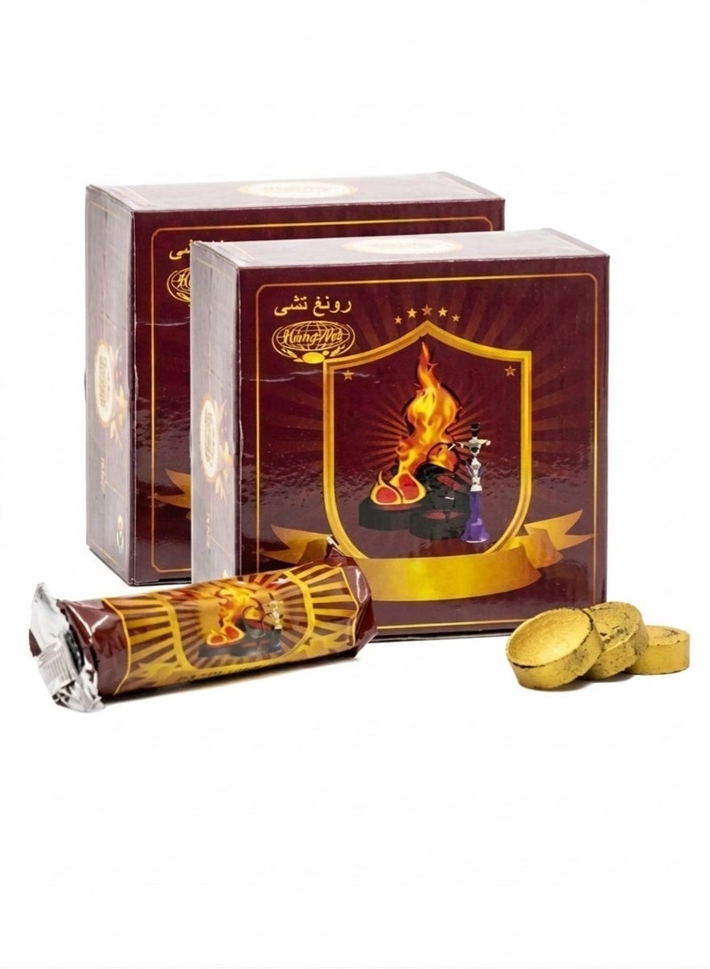 160-Piece Bakhoor Charcoal Tablets 33mm Quick Ignite Long Lasting Incense Charcoal | Fast Lighting Natural Coal for Bakhoor Burner Hookah Shisha Oud Resin Frankincense Aroma & Home Fragrance Use