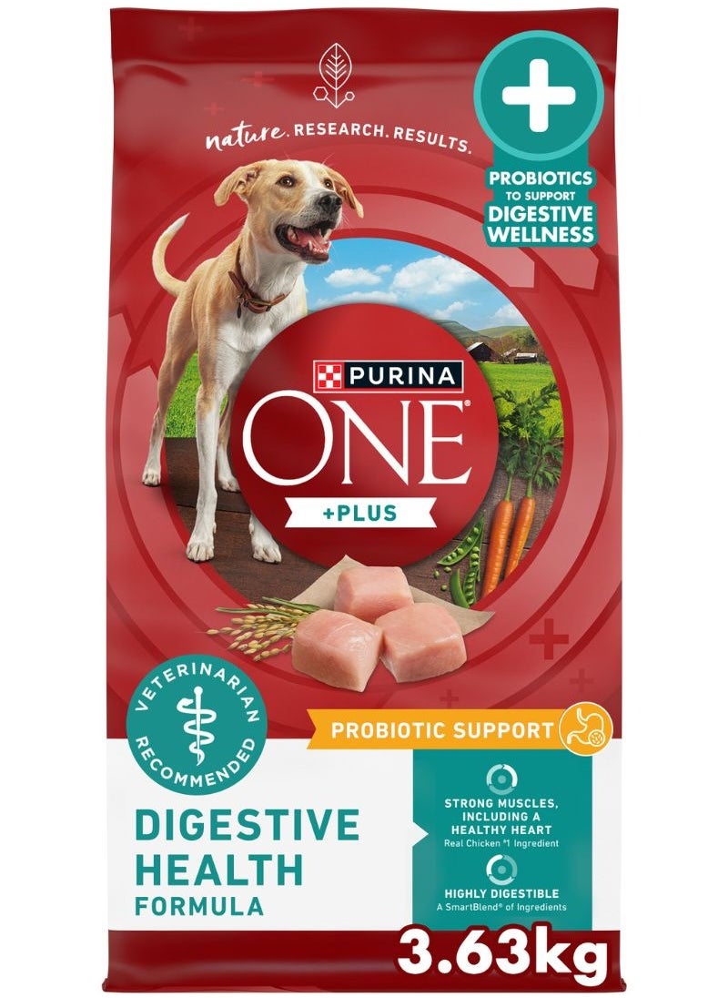 Purina ONE One Plus Digestive Health Formula Dry Dry Dog Food 3.63kg  - Image 1